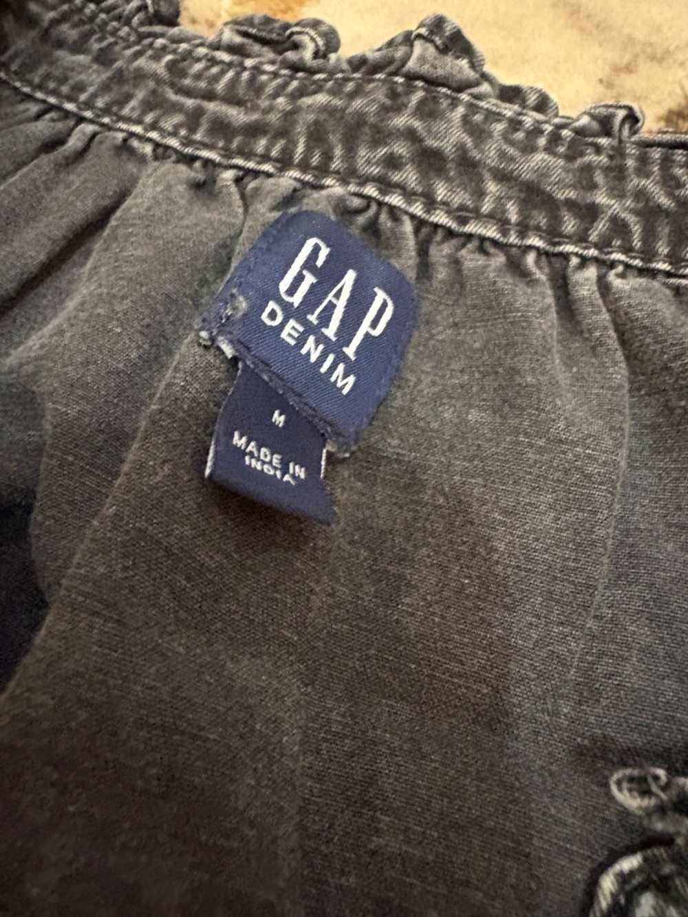 GAP Washed Black Long Sleeve Dress - Picture 6 of 10